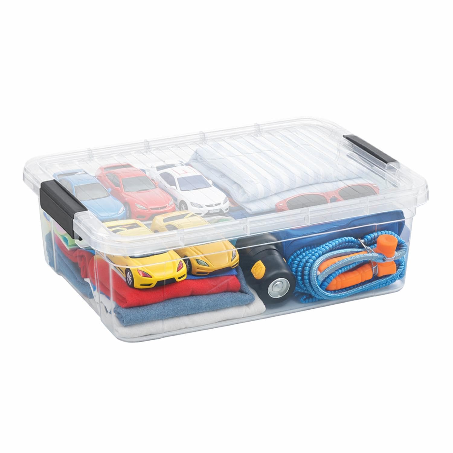 Amazon.com - Superio 13.7 Qt Clear Plastic Storage Bins with Lids